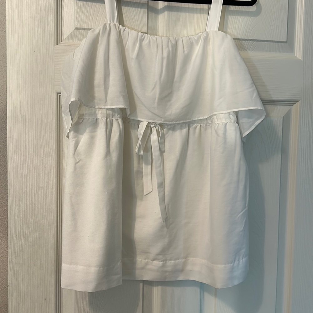 Motherhood maternity size small top adjustable tie cinch